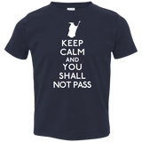 T-Shirts Navy / 2T Keep Calm You Shall Not Pass Toddler Premium T-Shirt