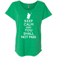 T-Shirts Envy / X-Small Keep Calm You Shall Not Pass Triblend Dolman Sleeve