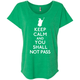 T-Shirts Envy / X-Small Keep Calm You Shall Not Pass Triblend Dolman Sleeve