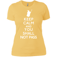 T-Shirts Banana Cream/ / X-Small Keep Calm You Shall Not Pass Women's Premium T-Shirt