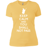 T-Shirts Banana Cream/ / X-Small Keep Calm You Shall Not Pass Women's Premium T-Shirt