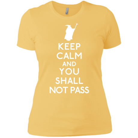 T-Shirts Banana Cream/ / X-Small Keep Calm You Shall Not Pass Women's Premium T-Shirt