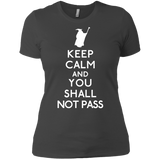 T-Shirts Heavy Metal / X-Small Keep Calm You Shall Not Pass Women's Premium T-Shirt