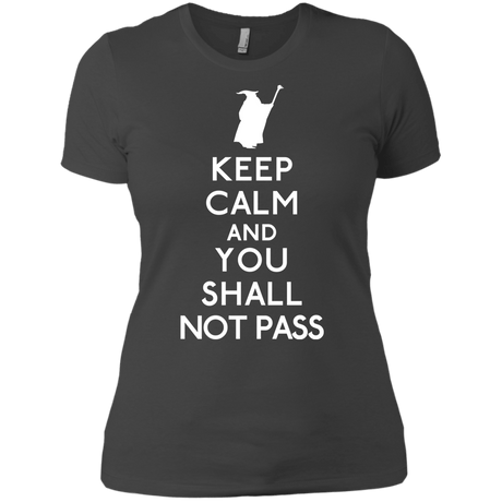 T-Shirts Heavy Metal / X-Small Keep Calm You Shall Not Pass Women's Premium T-Shirt