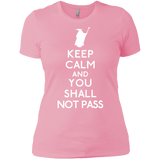 T-Shirts Light Pink / X-Small Keep Calm You Shall Not Pass Women's Premium T-Shirt