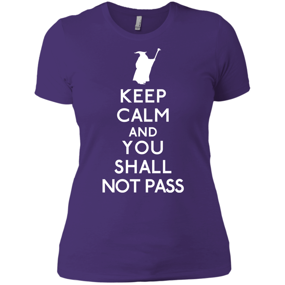 T-Shirts Purple Rush/ / X-Small Keep Calm You Shall Not Pass Women's Premium T-Shirt