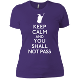 T-Shirts Purple Rush/ / X-Small Keep Calm You Shall Not Pass Women's Premium T-Shirt