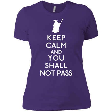 T-Shirts Purple Rush/ / X-Small Keep Calm You Shall Not Pass Women's Premium T-Shirt