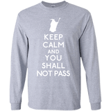 T-Shirts Sport Grey / YS Keep Calm You Shall Not Pass Youth Long Sleeve T-Shirt