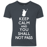 T-Shirts Vintage Navy / YXS Keep Calm You Shall Not Pass Youth Triblend T-Shirt
