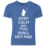 T-Shirts Vintage Royal / YXS Keep Calm You Shall Not Pass Youth Triblend T-Shirt