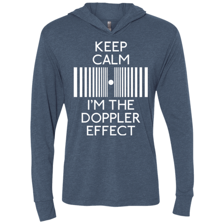 T-Shirts Indigo / X-Small Keep doppler Triblend Long Sleeve Hoodie Tee