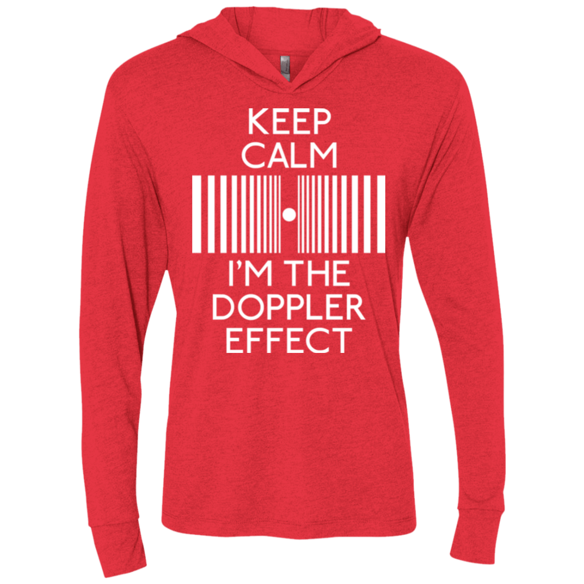Keep doppler Triblend Long Sleeve Hoodie Tee