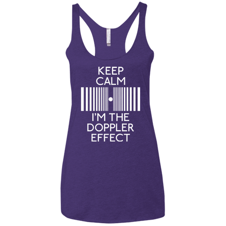 T-Shirts Purple / X-Small Keep doppler Women's Triblend Racerback Tank