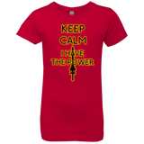 T-Shirts Red / YXS Keep have the Power Girls Premium T-Shirt