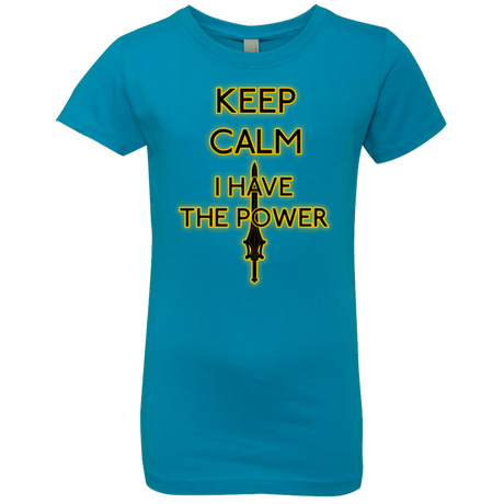 T-Shirts Turquoise / YXS Keep have the Power Girls Premium T-Shirt