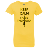 T-Shirts Vibrant Yellow / YXS Keep have the Power Girls Premium T-Shirt
