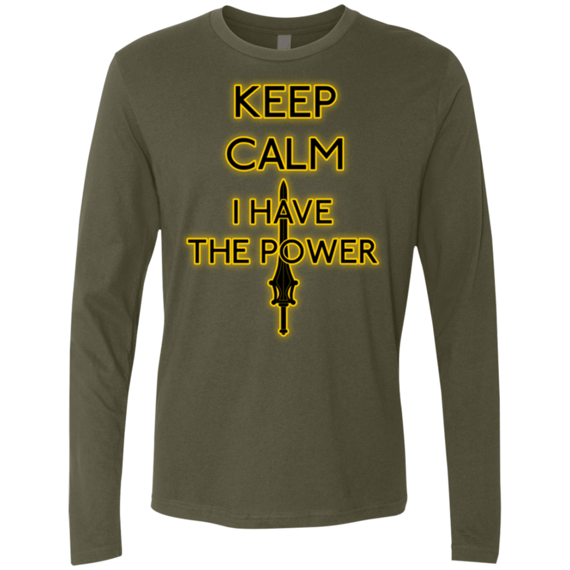 T-Shirts Military Green / Small Keep have the Power Men's Premium Long Sleeve