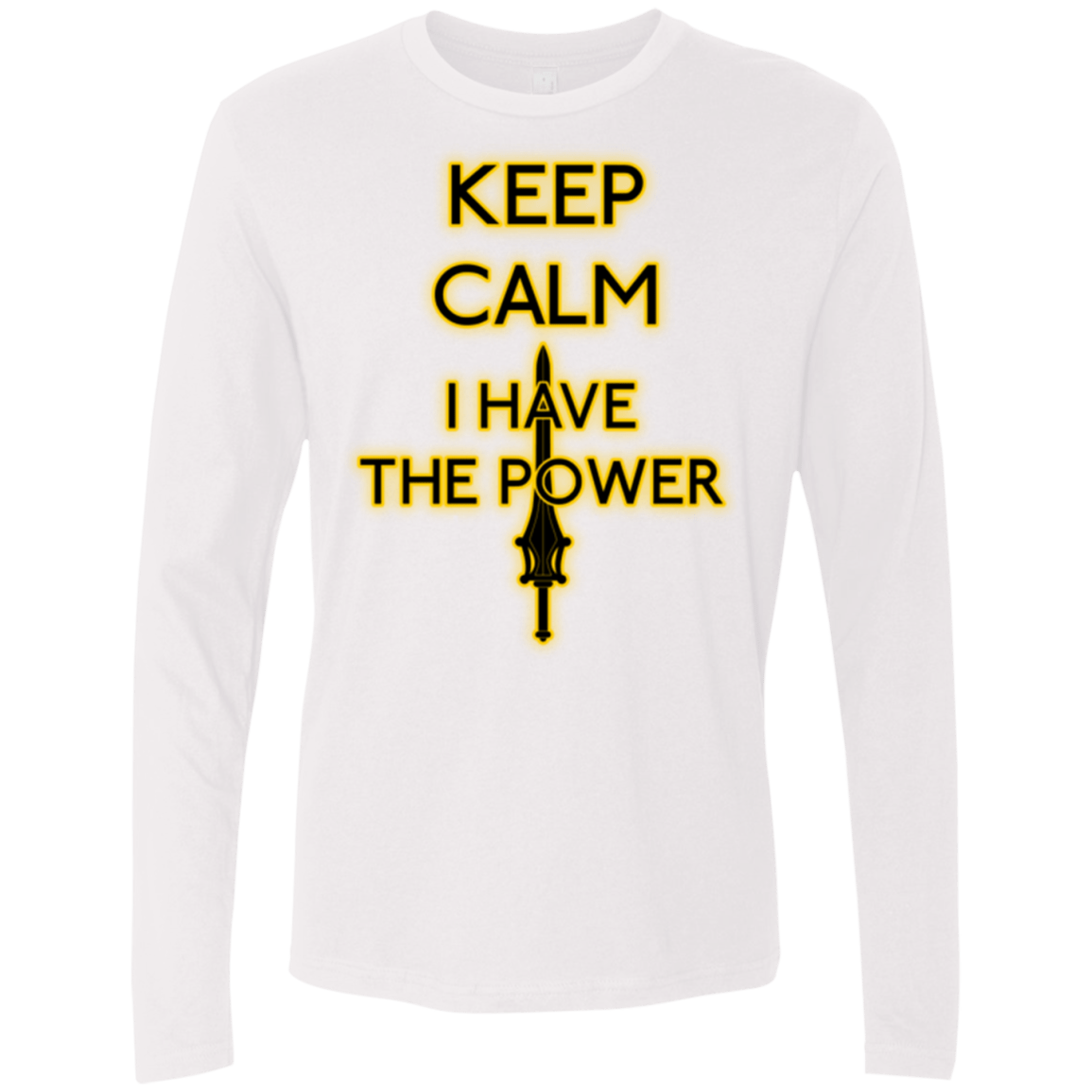 T-Shirts White / Small Keep have the Power Men's Premium Long Sleeve