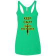 T-Shirts Envy / X-Small Keep have the Power Women's Triblend Racerback Tank