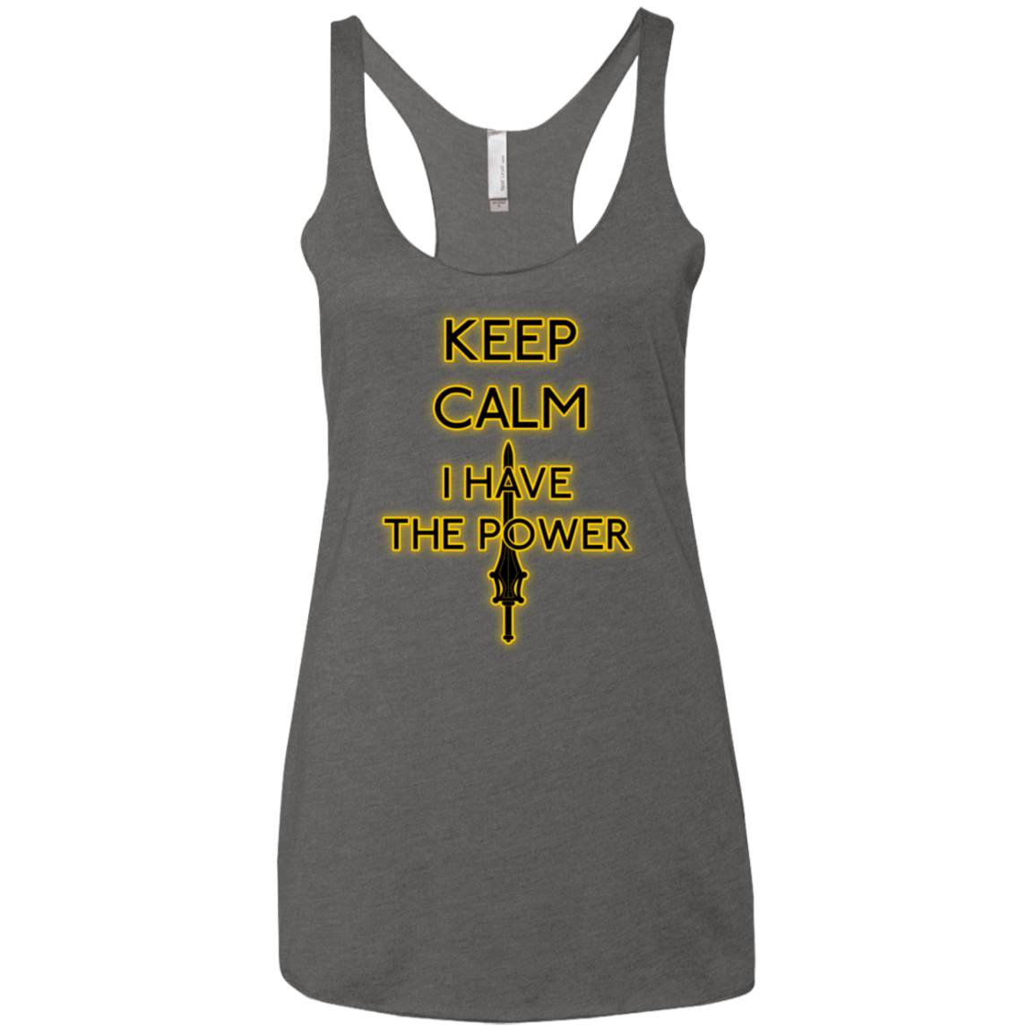 T-Shirts Premium Heather / X-Small Keep have the Power Women's Triblend Racerback Tank