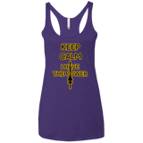 T-Shirts Purple / X-Small Keep have the Power Women's Triblend Racerback Tank
