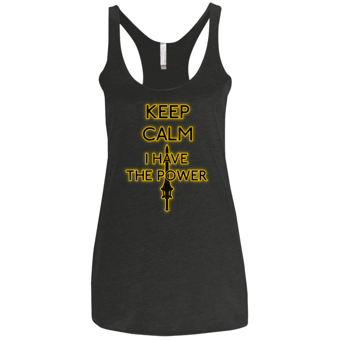 T-Shirts Vintage Black / X-Small Keep have the Power Women's Triblend Racerback Tank