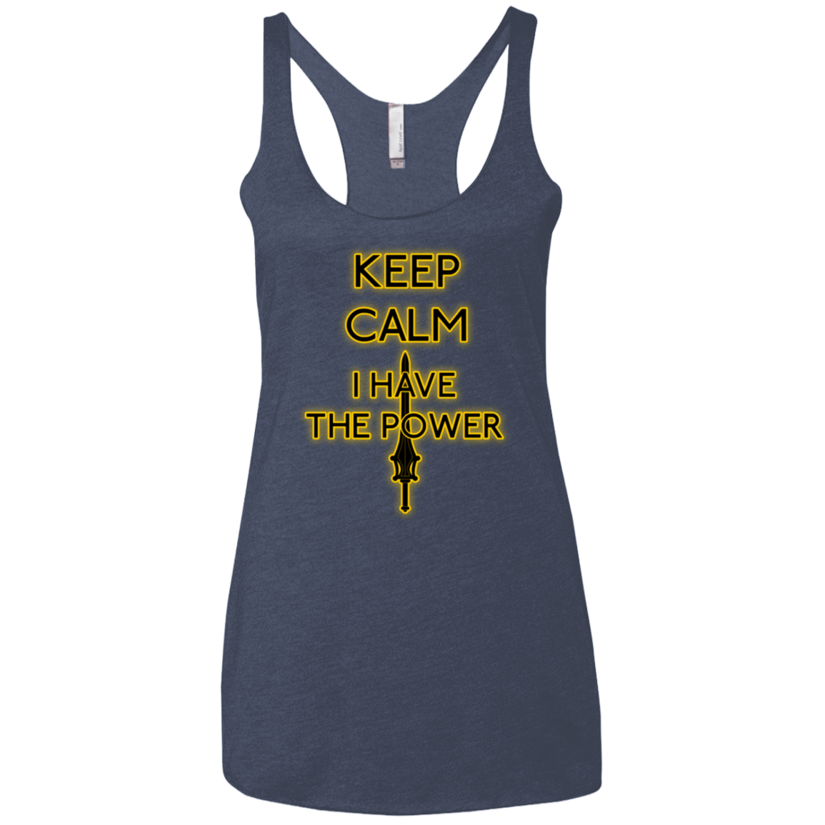 T-Shirts Vintage Navy / X-Small Keep have the Power Women's Triblend Racerback Tank