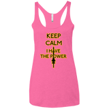 T-Shirts Vintage Pink / X-Small Keep have the Power Women's Triblend Racerback Tank