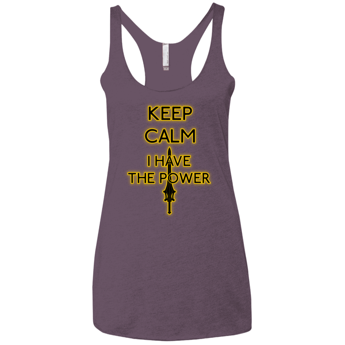 T-Shirts Vintage Purple / X-Small Keep have the Power Women's Triblend Racerback Tank