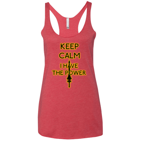 T-Shirts Vintage Red / X-Small Keep have the Power Women's Triblend Racerback Tank