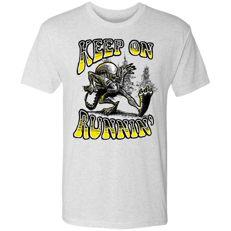 T-Shirts Heather White / S Keep on Runnin Men's Triblend T-Shirt