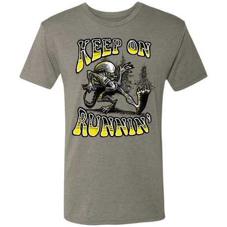 T-Shirts Venetian Grey / S Keep on Runnin Men's Triblend T-Shirt