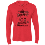 T-Shirts Vintage Red / X-Small Keep passenger Triblend Long Sleeve Hoodie Tee