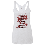 T-Shirts Heather White / X-Small Keep passenger Women's Triblend Racerback Tank