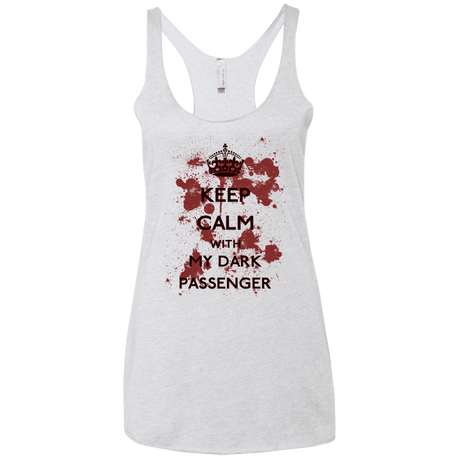 T-Shirts Heather White / X-Small Keep passenger Women's Triblend Racerback Tank