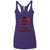 T-Shirts Purple / X-Small Keep passenger Women's Triblend Racerback Tank