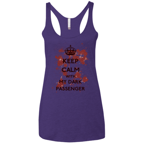 T-Shirts Purple / X-Small Keep passenger Women's Triblend Racerback Tank