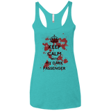 T-Shirts Tahiti Blue / X-Small Keep passenger Women's Triblend Racerback Tank