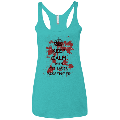 T-Shirts Tahiti Blue / X-Small Keep passenger Women's Triblend Racerback Tank