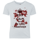 T-Shirts Heather White / YXS Keep passenger Youth Triblend T-Shirt