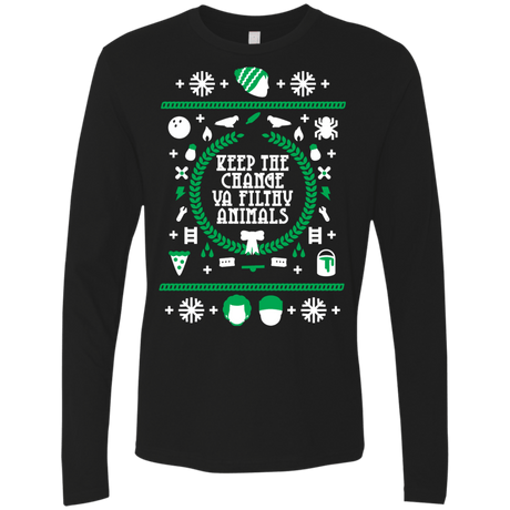 T-Shirts Black / Small Keep The Change Men's Premium Long Sleeve
