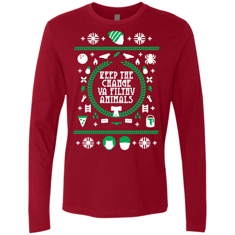 T-Shirts Cardinal / Small Keep The Change Men's Premium Long Sleeve