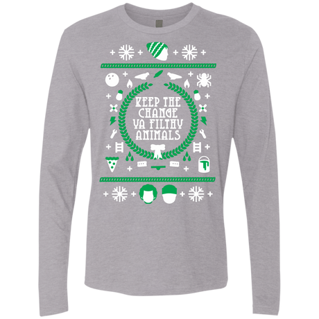 T-Shirts Heather Grey / Small Keep The Change Men's Premium Long Sleeve