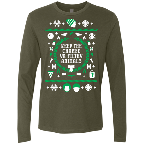 T-Shirts Military Green / Small Keep The Change Men's Premium Long Sleeve