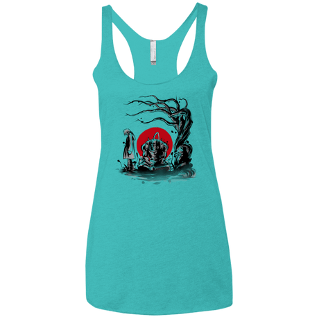 T-Shirts Tahiti Blue / X-Small Keeping A Promise Women's Triblend Racerback Tank