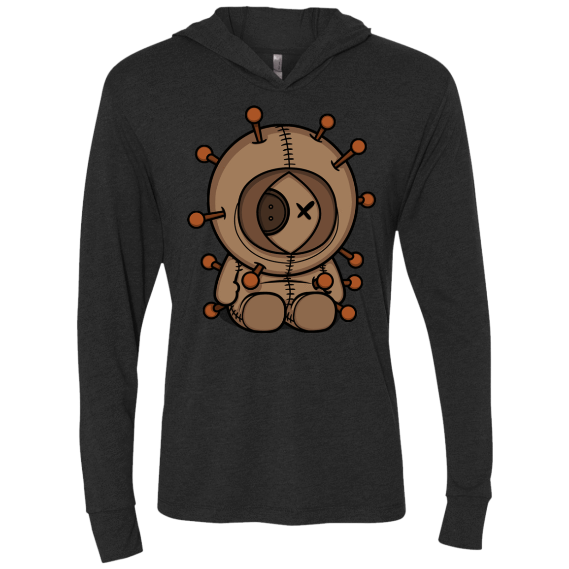 T-Shirts Vintage Black / X-Small Kenneedles Triblend Long Sleeve Hoodie Tee