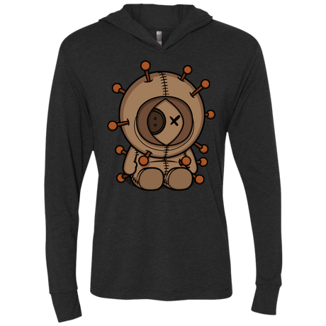 T-Shirts Vintage Black / X-Small Kenneedles Triblend Long Sleeve Hoodie Tee