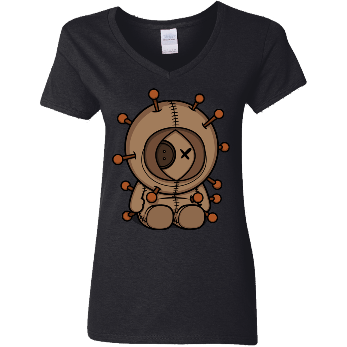 T-Shirts Black / S Kenneedles Women's V-Neck T-Shirt