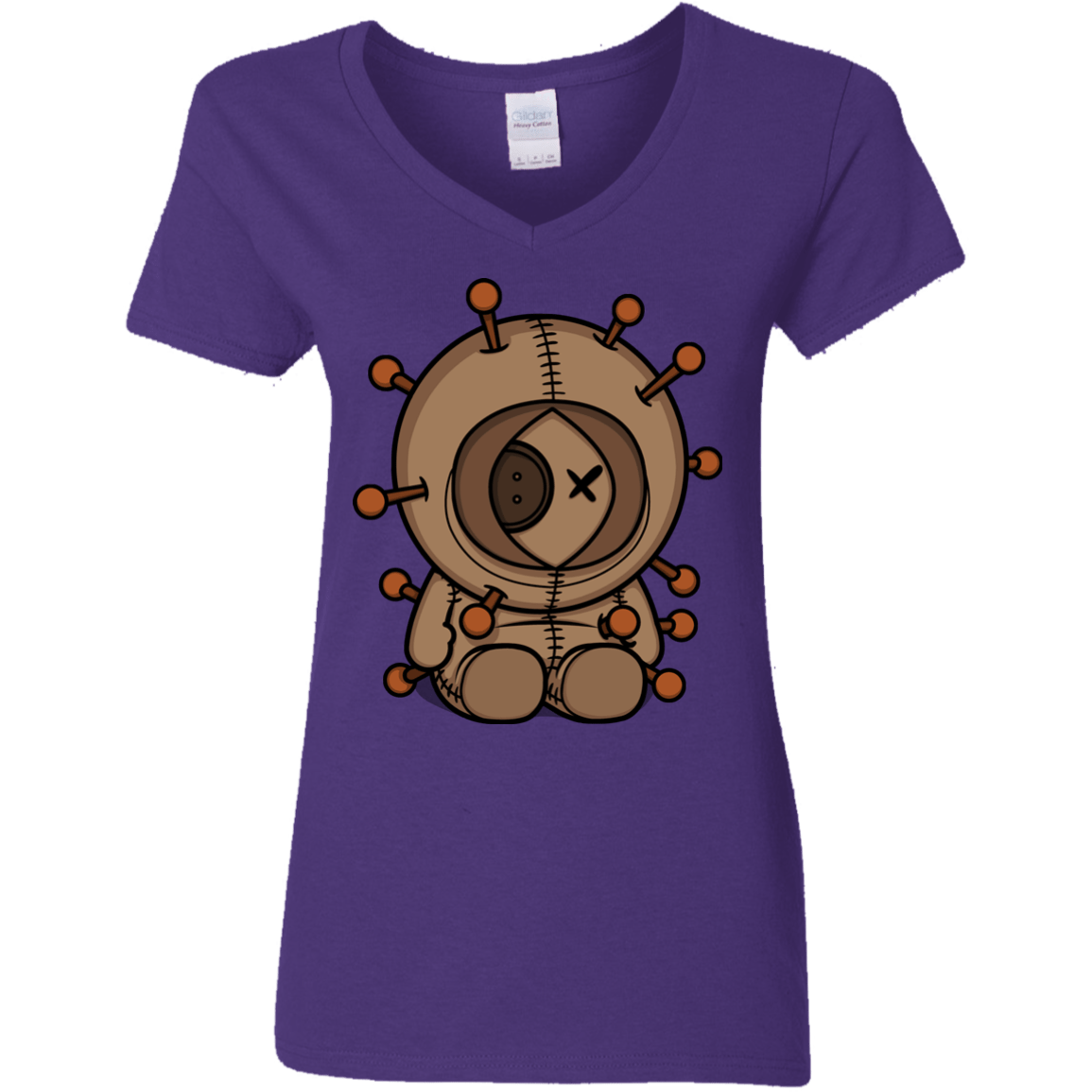 T-Shirts Purple / S Kenneedles Women's V-Neck T-Shirt